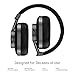 Master & Dynamic MW60G1 MW60 Wireless Bluetooth Foldable Headphones - Premium Over-The-Ear Headphones - Noise Isolating - Portable, Gunmetal/Black Leather