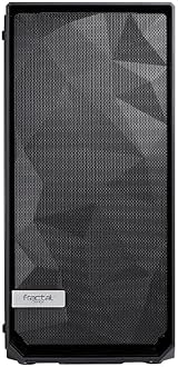 Fractal Design Meshify C Compact ATX Case High Airflow Tempered Glass Blackout view 2