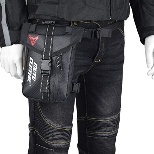 dizi248 Oxford Motorcycle Leg Bag， Cloth Waterproof Drop Leg Waist Pack for Motorbike Cycling or Hiking/Climbing/Fishing Outdoor Activities