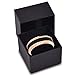 Tungsten Wedding Band Ring 8mm for Men Women Comfort Fit 18K Rose Gold Plated Plated Black Carbon Fiber Beveled Edge Polished
