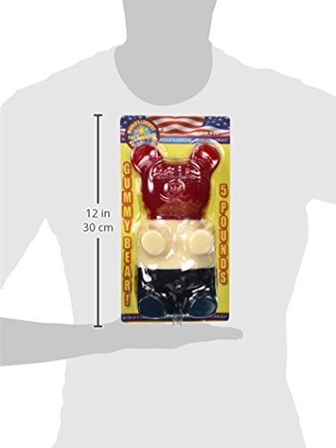World's Largest Gummy Bear, Approx 5-pounds Giant Gummy Bear - Patriotic