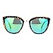 SA106 Womens Color Mirror mirrored Lens Oversize Cat Eye Sunglasses