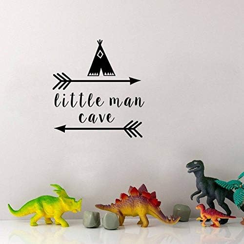 YAYAS Wall Stickerlittle Man Cave Wall Decals Quote Words Nursery Boys Room Wall Decor Stickers