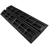 Foiry Rubber Curb Ramp 4'' Driveway Ramp 1 Pack Heavy Duty Car Ramp W/4 Expansion Screws For Loading Dock Sidewalk Forklifts Trucks Motorcycle Wheelchairs 39''(L) X9.8''(W