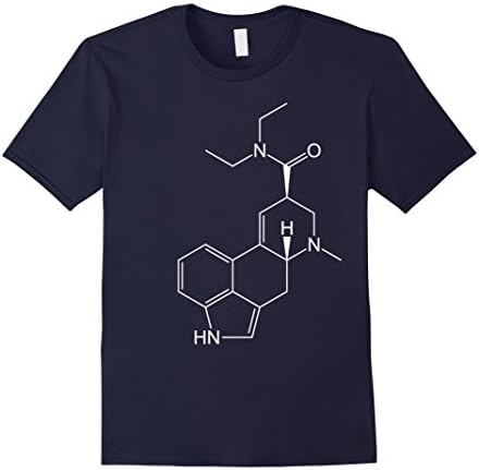 Men's LSD Molecule t shirt Large Navy
