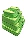 Travel PACKING CUBES Large Set 6 pcs Organizers with Versatile Pouch Laundry Bag Eco