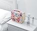 Toiletry Case,Mossio Floral Handy Small Toothbrush Holder for Bathroom Shower White Baroque