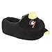 Rovio Angry Birds Black Bird Plush Head Slippers Kid Small 11-12