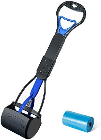 Qieyi Jumbo Foldable Pooper Scooper Dog Waste Scoop Sanitary Pickup Remover with Poop Bags