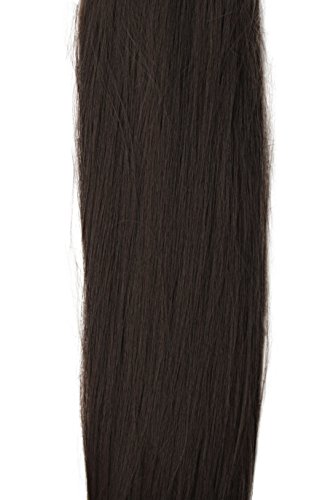 PRETTYSHOP XXL Full Head Set 8 pcs 20" Clip In Hair Extensions Hairpiece Wavy Heat-Resisting chocolate brown # 6 CES103-1