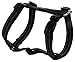 Reflective Adjustable Dog H Harness for Small to Medium Dogs; matching collar and leash available, Black