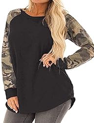 Kancystore Women's Plus Size Long Sleeve Tunic Tops