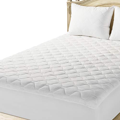 The Grand Fitted Quilted Mattress Pad Cover Hypoallergenic