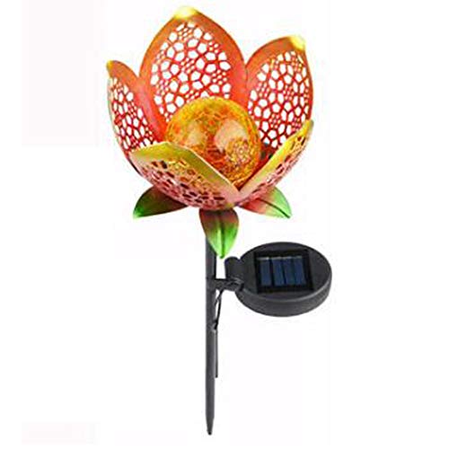 NanXi Dekoratives Solar Lotusblüten Set aus Metall - angenehm warmweißes Licht - traumhafte Lichteffekte durch… – Bild 6