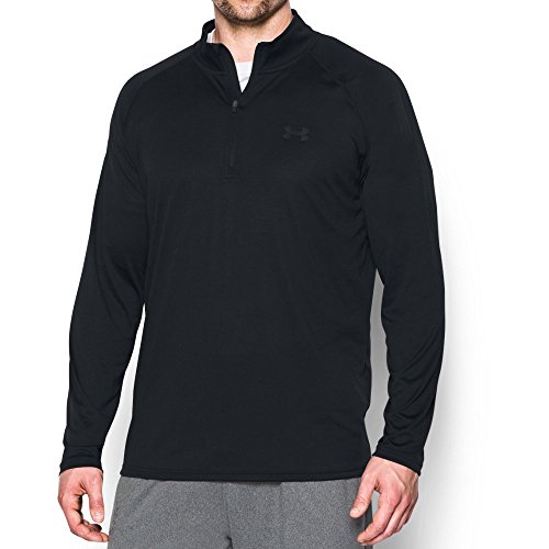 Under Armour Men's Tactical Tech 1/4 Zip, Black/Black, Medium
