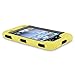 Generic Yellow Deluxe Hybrid Premium Rugged Hard Soft Case Skin Cover for iPod Touch 4th Gen