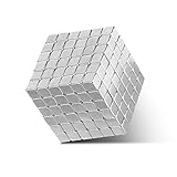 PojoTech Magnetic Holders Multi-Use Square Cube Magnets Toy Puzzle Magnet Block Magic Cube Education Toys Metal (216 Pack)