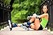 XINO SPORTS Adjustable Inline Skates for Girls - Illuminating LED Light- Up Wheels, Comfortable and Durable Design for Indoor and Outdoor Skating, Great for Beginners (Blue, Large 5-8)