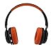 Artix Bluetooth Wireless Headphones | Lightweight and Foldable On Ear Earphones NRGSound BT5 | For Work, Travel, Sport, Running | 3.5mm Cable Included for Wired Use, Kids/Teens/Adults (Black/Orange)