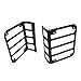 BETOOLL Black Rear Euro Tail Light Guard Cover Protector Fits 2007-2016 Jeep Wrangler - Pair