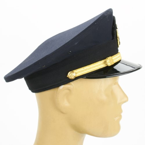 U.S. WWII Naval Officer Blue Peaked Visor Cap- Size US 7.25 (58cm)