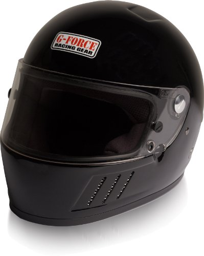 G-Force 3023MEDBK Pro Eliminator Black Medium SA10 Full Face Racing Helmet