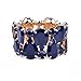 D EXCEED Women's Trendy Stretch Druzzy Stone Bangle Bracelet Gift Idea Stone Bracelet or Earrings Resin Stone Elastic Bangle for Women