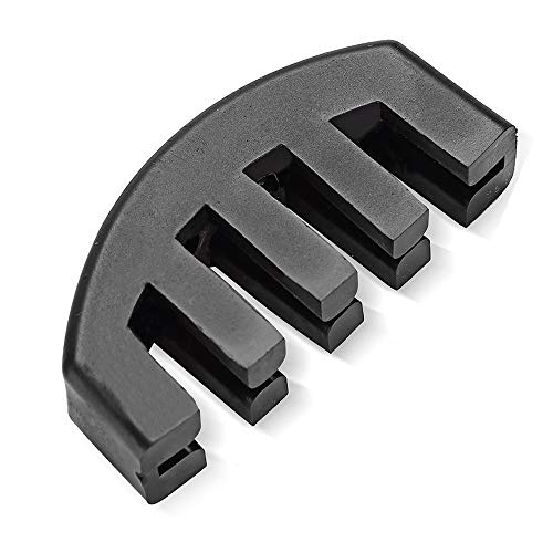 AISIBO 4/4 Violin Practice Mute, Rubber Claw Mute, Mute Silencer for Very Quiet Practice (Black) - Thumbnail 2