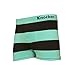 Men's Large Stripe Nylon Seamless Boxer Brief Underwear 5-Pcs Set, One Size, Asst