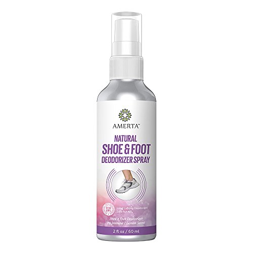 AMERTA Organic All Natural Deodorizer for Shoes, Feet, Sport Gear & More - Antibacterial and Antifungal Spray AMERTA Organic All Natural Deodorizer for Shoes, Feet, Sport Gear & More - Antibacterial and Antifungal Spray