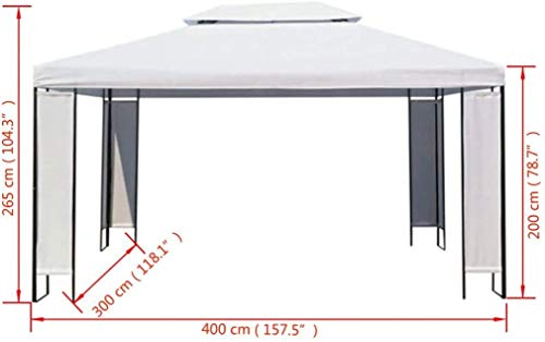 DNNAL Garten-Pavillon, Luxus-wasserdichtes Hochzeits-Zelt Partyzelt für Villa Hof Garten Sonnenschein Brett Grill… – Bild 6