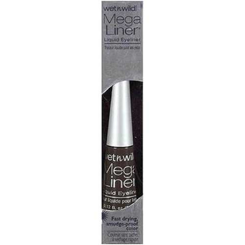 Wet n Wild MegaLiner Dark Brown Liquid Eyeliner -- 3 per case.