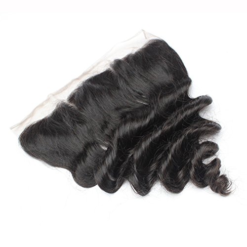 Forawme-Unprocessed-Brazilian-Loose-Wave-Hair-Full-Lace-Frontals-Human-Hair-14-Inch-130-1B-Ear-To-Ear-Pre-Plucked-Lace-Frontal-Closure-With-Baby-Hair-13X4-Hair-Pieces