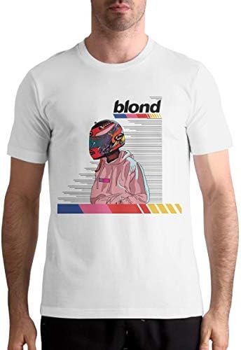 FriedaJO Blond Frank Ocean Short Sleeve T-Shirt for Men's White