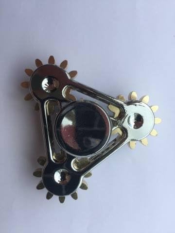 Premium 4-Gear Linkage Fidget Tri-Spinner By Oknas 6.0: Heavy-Duty Portable Focus Toy, Stress Reducer, Boredom Killer-Best For ADHD, ADD &amp; Autism-Smooth, High-Speed Spinning At School/Office/Home