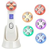 EMS Face Lifting Machine 5 in 1 Facial Firming Care Machine for Wrinkle Acne Remove Skin Tightening Beauty Machine Anti-Aging Face Toner Device for Whitening