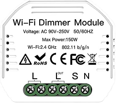 DIY Smart WiFi Light LED Dimmer Switch Smart LifeTuya APP Remote Control 12 Way SwitchWorks with Alexa Echo Google Home