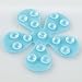 iDesign 30226 Floral Plastic Non-Slip Safety Tub Treadz for Shower, Bathtub , 4