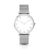 Clearance! Lovers' Fashion Mesh Strap Watch, SINMA Simple Alloy Bracelet Analog Quatz Wrist Watches (Silver)