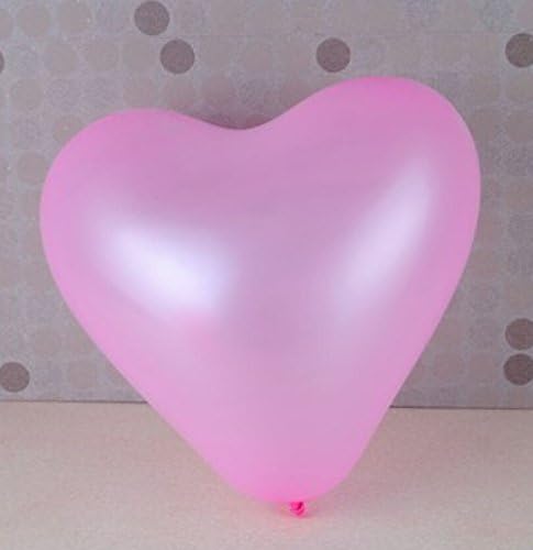 Dailyshops 12'' Heart Shape Latex Balloons for Wedding Party Decor 100pcs/pack(Pink)