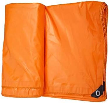 WDOPZMS Tarp Cover Orange Heavy Duty Thick Material Tarpaulin, Waterproof, Great for Tarpaulin Canopy Tent, Boat, RV Or Pool Cover,400 G/m2 (Color : A, Size : 2 x 2m)