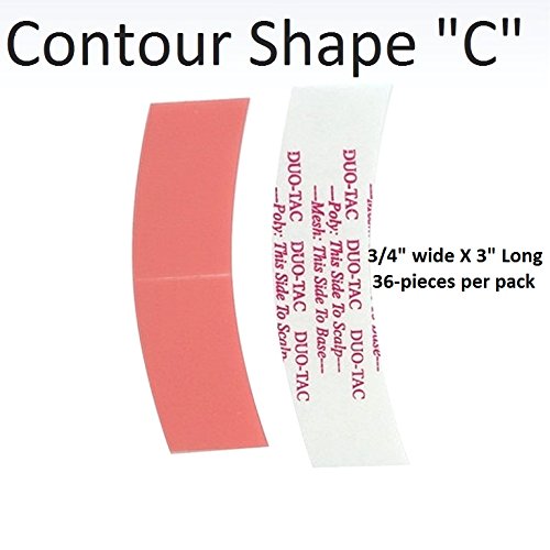 Duo Tac Tape Shape C Double Side Adhesive 36-pcs per pack