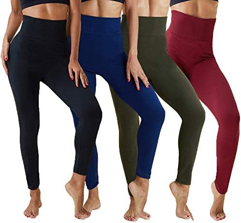 LUOYANXI Winter Thick Seamless Fleece Lined High Waisted Leggings for Women Plus Size