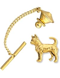 Creative Pewter Designs Chihuahua Dog 22k Gold Plated Tie Tack, Tie Pin, Jewelry, DG348TT