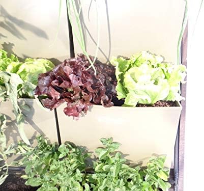 KIT HUERTO URBANO VERTICAL con estructura, macetas, sistema de ...