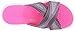 SKECHERS Performance Womens Go Walk Mellow Flip Flop,Charcoal/Hot Pink,8 M US