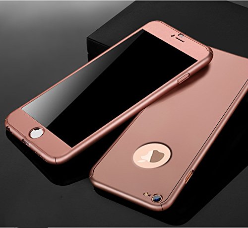 Nonskid Sleek 360 Full Protection Tempered Glass Case for iPhone 6/6s/6 Plus/6s Plus, iPhone 7/iPhone 7 plus