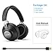 Wireless Bluetooth Headphones Over Ear - allcaca Hi-Fi Stereo Lightweight Wireless Headphones with Mic Deep Bass, Comfortable Protein Earpads, up 42H Playtime for Travel/Work/Cell Phones - Black