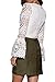 PROGRACE Woman's High Waist Lacing Up Tight Winter Keep Warm Suede Skirt Army Green S