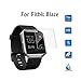 iGK Screen Protector for Fitbit Blaze Smart Watch, Tempered Glass, 2.5D Round Egde, HD Ultra Clear Film - 3 Count
